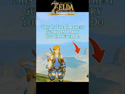 How Far Can You Parry A Guardian? #zelda  #zeldabotw #botw #switch2 #nintendoswitch