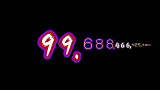Numbers 0 to 1 vigintillion with sound effect