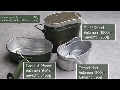 (1 / 3) Verpflegungsausrüstung der Bundeswehr - Das Kochgeschirr
