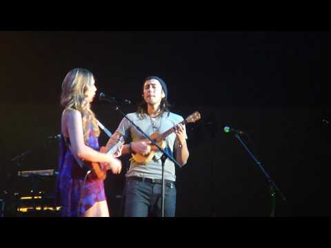 Justin Young on the ukulele at Roseland with Colbie Caillat