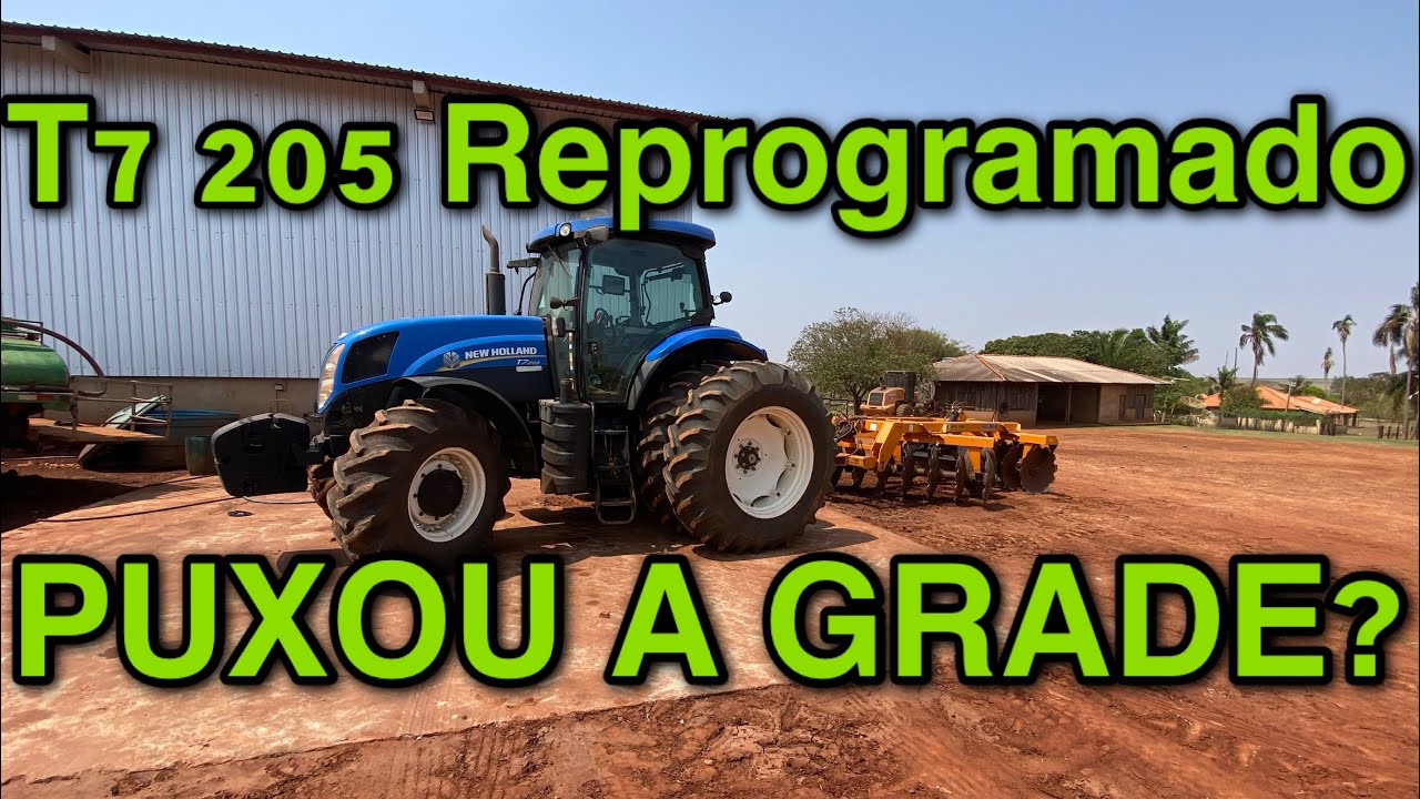 TRATOR NEW HOLLAND T7205 SERÁ QUE PUXOU A GRADE 36?