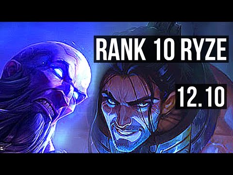 RYZE vs SYLAS (MID) | 2/0/9, Rank 10 Ryze | NA Challenger | 12.10
