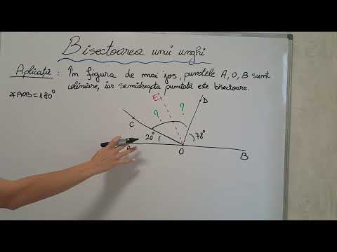 Bisectoarea unui unghi (definitie + exemplu)