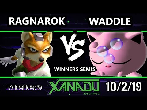 S@X 322 SSBM - waddle (Jigglypuff) Vs. Ragnarok (Fox) Smash Melee Winners Semis