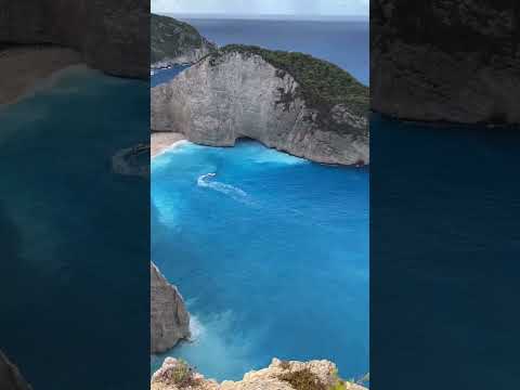 Dive into the crystal-clear waters of Zakynthos at the stunning Shipwreck Beach.🤍💙