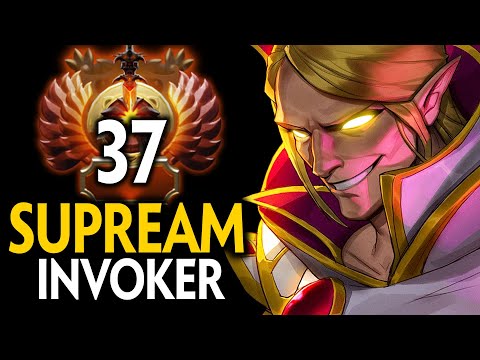RANK 37 SUPREAM INVOKER vs RANK 35 DOOM MID | OP DRUM + MIDAS META | Dota 2 Invoker