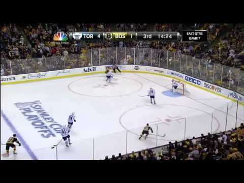 Nazem Kadri wrister goal 4-1 May 13 2013 Toronto Maple Leafs vs Boston Bruins NHL Hockey