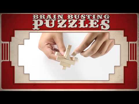 Brain Busting Puzzles - 4 Classic Wooden Puzzles -  The Grid