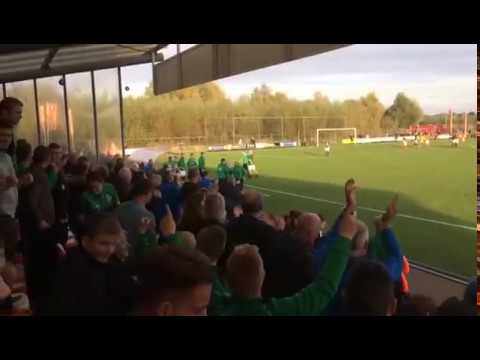 Groessen viert de 1-2 overwinning op buurman DVV