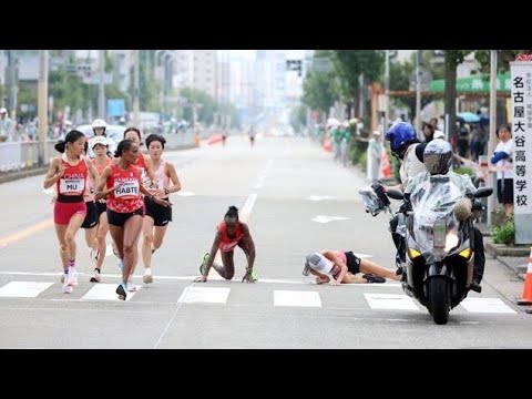 🏃‍♀️ 矢田みくに、まさかの転倒…それでも再び先頭へ！雨のマラソンで見せた驚異の粘り🔥