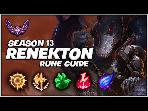 SEASON 13 RENEKTON RUNE GUIDE - PTA vs Conq / Keystones / Secondary Runes  - [Mastering Renekton]