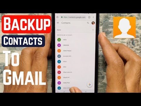 How to Backup Phone Contacts to Gmail (Android) Video