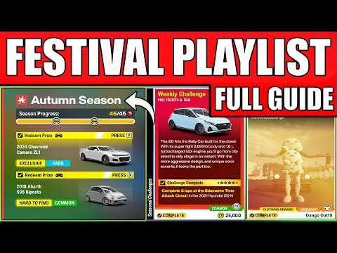 Guía de Desafíos de la Lista de Reproducción del Festival en Forza Horizon 6 – Serie 4 Otoño