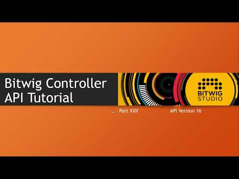 The Bitwig Controller API #22: API 16
