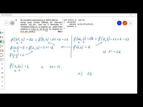C++  Funcții recursive - Bac 2010