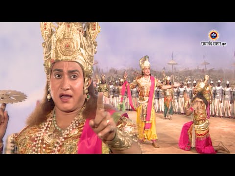 श्री कृष्ण भाग 164 - श्री कृष्ण ने तोड़ी अपनी शस्त्र ना उठाने की प्रतिज्ञा। रामानंद सागर कृत