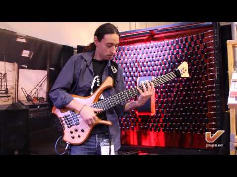 Bassist Alex Lofoco LIVE at the Gruv Gear NAMM 2014 booth - Part 2