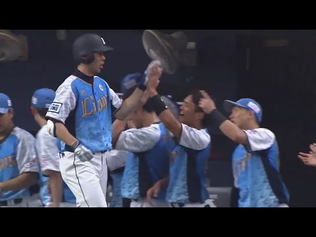 【1回表】幸先よく先制!! ライオンズ・秋山の先頭打者ホームラン!! 2019/8/4 B-L