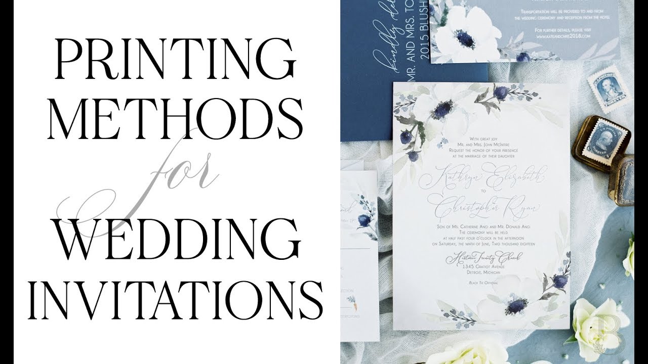 Where to Get Your Wedding Invitations Printed
