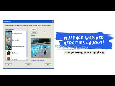 how to make this myspace inspired neocities layout - html & css tutorial