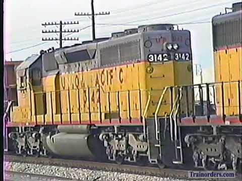Classic Railroad Series 808 - Union Pacific at Colton, CA June 13, 1988.