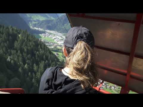 Zustieg Hexensteig /  Spektakuläre Bergfahrt 🥲 mit coolster Open-Air Schiffli Seilbahn der Schweiz