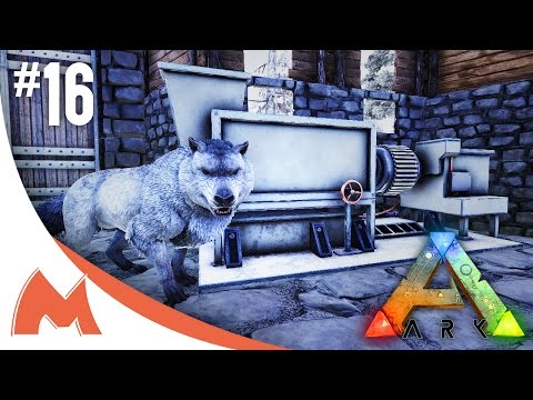 ARK: Survival Evolved - TAMING A DIREWOLF & CRAFTING AN S+ INDUSTRIAL GRINDER! PROGRESSION! (S3E16)