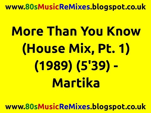 More Than You Know (House Mix, Pt. 1) - Martika | 80s Club Mixes | 80s Club Music | 80s Dance Music