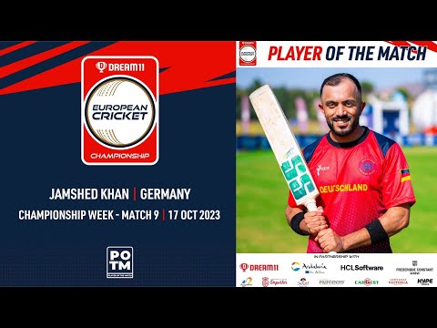 POTM: J.Khan - GER vs JSY | Highlights | Dream11 ECC23 | 17 Oct 2023 | ECC23.093