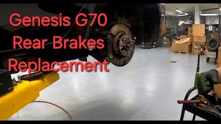 How to replace Rear Brakes on a 2021 Genesis G70