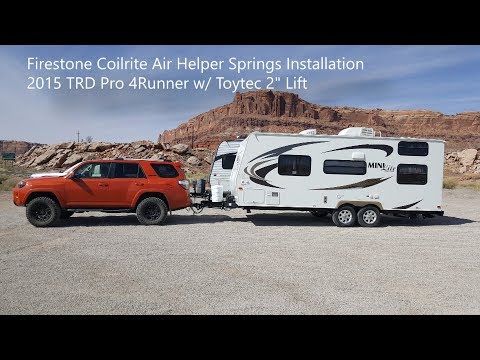 Firestone Airbag installation without dropping the axle.  (5th gen 4Runner)