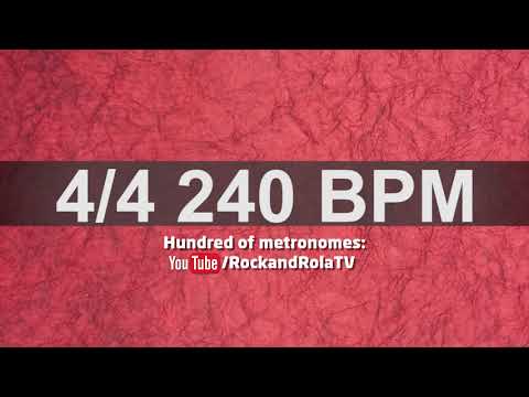 🔴 240 BPM Kick and Hi Hat Metronome