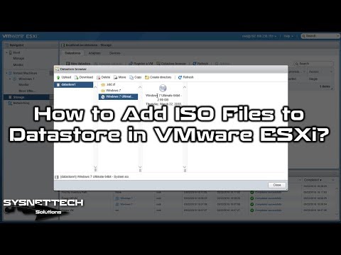 How to Add ISO Files to Datastore in VMware vSphere...