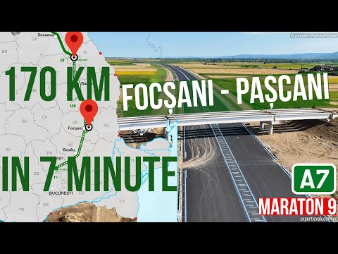 AUTOSTRADA A7 | 170 KM in 7 Minute Focșani - Pașcani | Filmare completa Maraton 9 #350