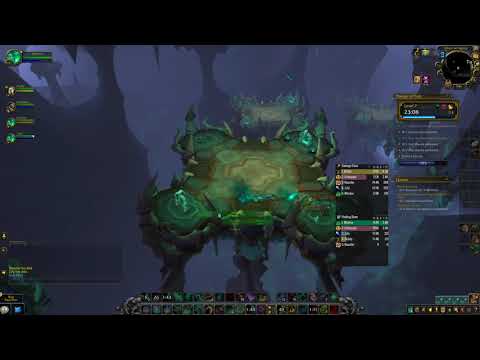 WoW Shadowlands Heal Monk Theater of Pain +7 with affix (beta)