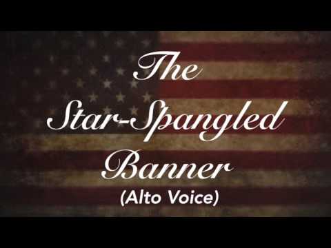 The National Anthem (USA) - Star Spangled Banner Piano Track  | Alto Voice