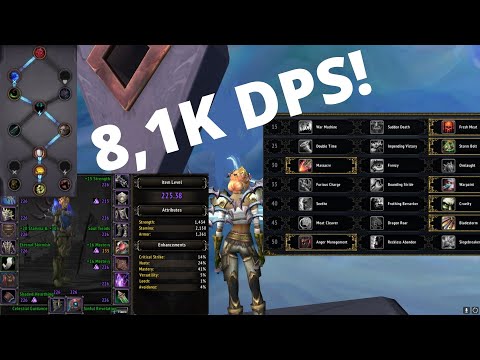 225 Night Fae Fury Warrior | +17 (+1) Halls of Atonnement(Fortified, Spiteful, Volcanic)