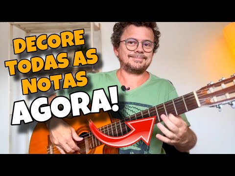 APRENDA AS NOTAS no braço do VIOLÃO em 15 minutos | O MÉTODO mais FÁCIL do YouTube!