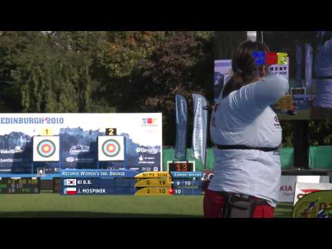 Justyna Mospinek v Ki Bo Bae – recurve women bronze | Edinburgh 2010 Archery World Cup Final