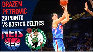 Drazen Petrovic 29 pts VS Boston Celtics | 1992