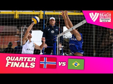 Mol, A./Sørum, C vs. Andre/George - Quarterfinal Highlights Ostrava 2022 #BeachProTour