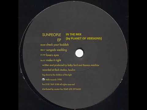 Sunpeople EP - In The Mix (by PLANET OF VERSIONS)