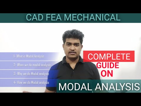 what is modal analysis |  Why modal analysis is done | how to do modal analysis | ansys workbench