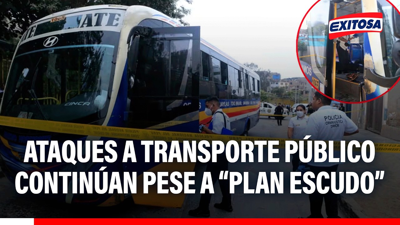 🔴🔵 Plan Escudo: Ataques al transporte público continúan pese a medidas del gobierno