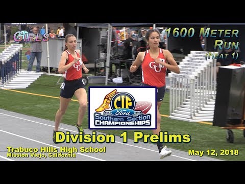 2018 TF - CIF-ss Prelims (D1) - 1600 (Girls, Heat 1 [of 3])