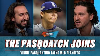 Vinnie Pasquantino on Yamamoto’s CG, Ohtani’s playoff performance, Dodgers win the WS? | FTF