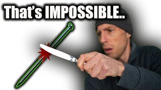 How I Turned A Butter Knife Into A SUPER KNIFE That Cuts Through Nails