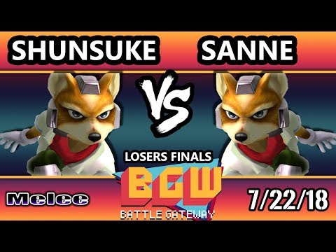 BGW21 SSBM - Shunsuke (Fox) Vs. Sanne (Fox) Smash Melee Losers Finals
