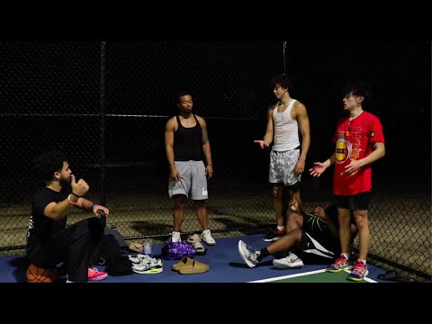 How intense king of the court gets with friends...