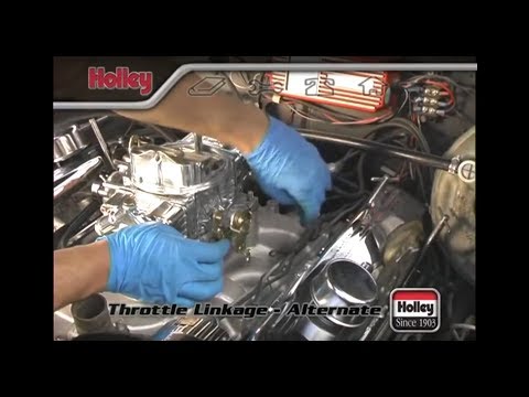 Attaching custom or specialized throttle linkage to a Holley carb